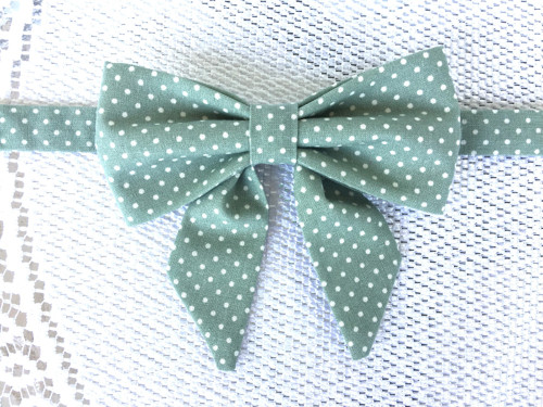 Dark mentol woman bow tie