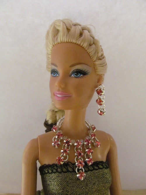 Souprava - náhrdelník a náušnice pro Barbie — foto 1