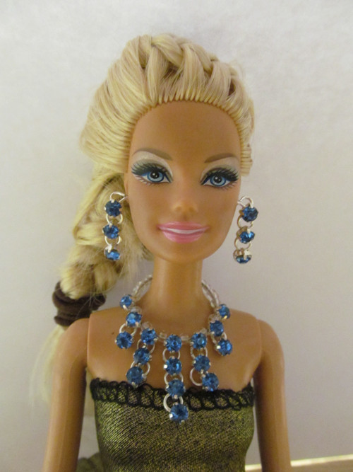 Souprava - náhrdelník a náušnice pro Barbie — foto 1