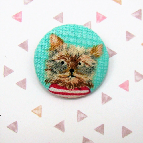 Knoflík buttonek (40mm) - Jorkšíráček