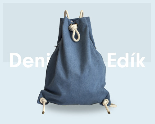 Denimový Edík — foto 1