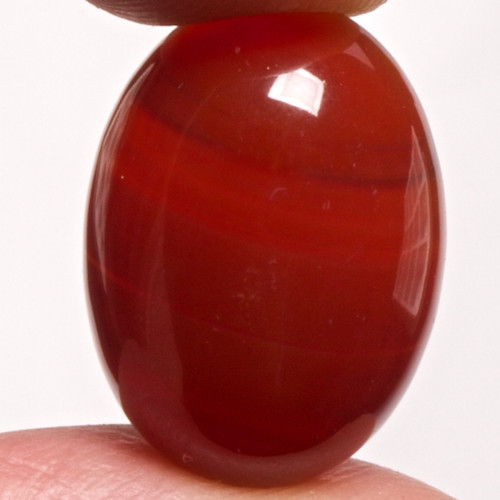 Achát - kabošon, 18x13 mm — foto 1