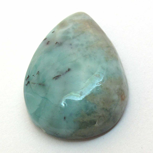 Kabošon larimar kapka 22,8mm — foto 1