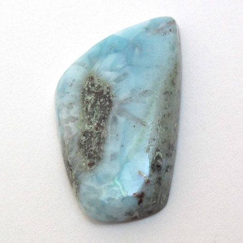 Kabošon larimar nepravidelný 30mm — foto 1