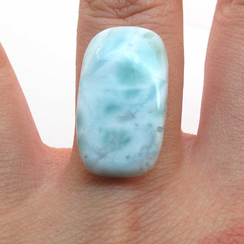 Kabošon larimar obdelník 24mm — foto 1
