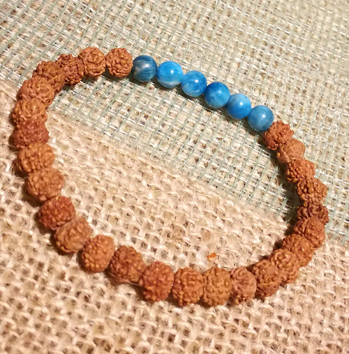 Náramek rudraksha a apatit — foto 1