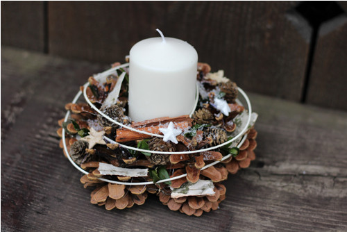 Adventní svícen bílý — foto 1