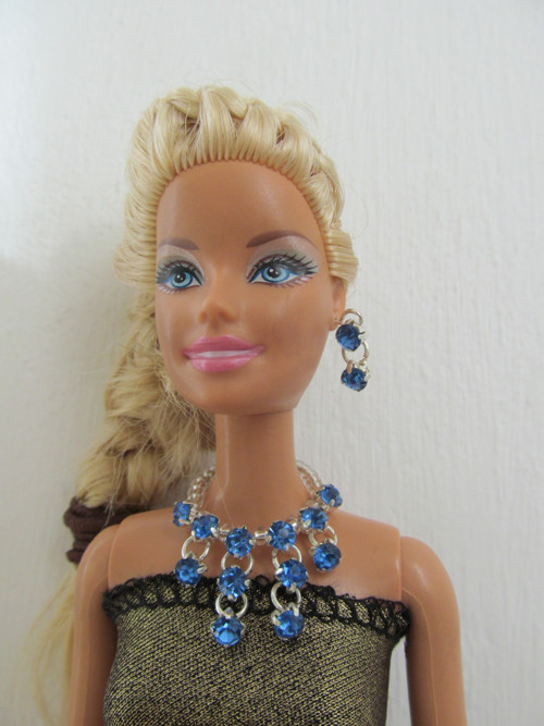 Souprava - náhrdelník a náušnice pro Barbie — foto 1