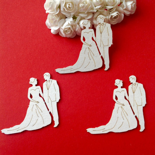 Dekorace Scrapiniec , 3 ks , chipboard — foto 1
