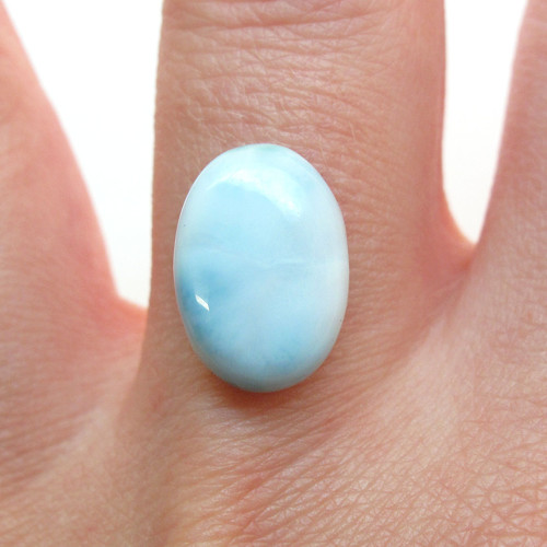 Kabošon larimar ovál 14,1mm — foto 1