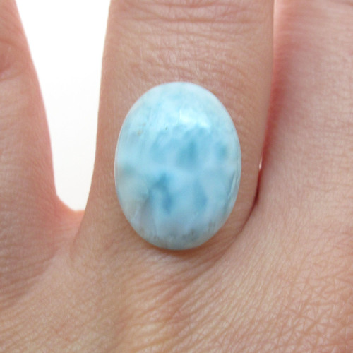 Kabošon larimar ovál 16,1mm — foto 1