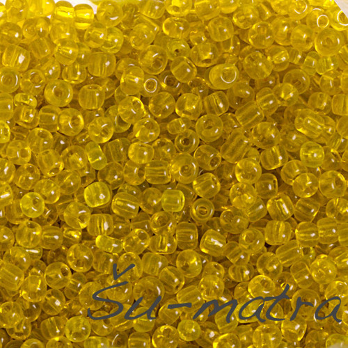 Rokajl průhledný žlutý, 3mm (20 g)