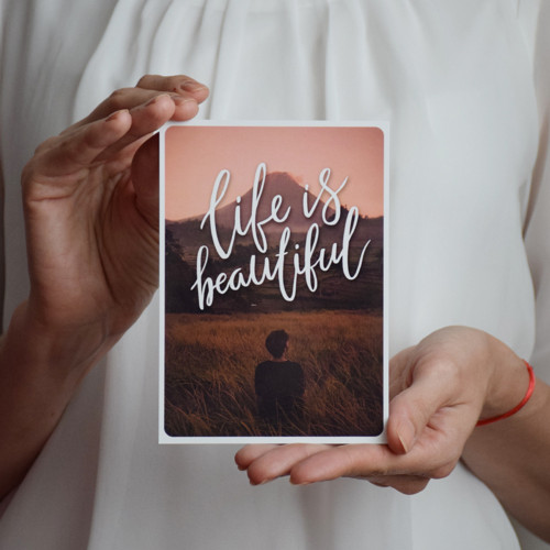 Pohlednice - Life is beautiful