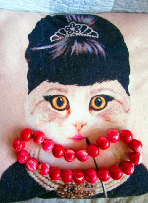 Retro red korále žíhané — foto 1