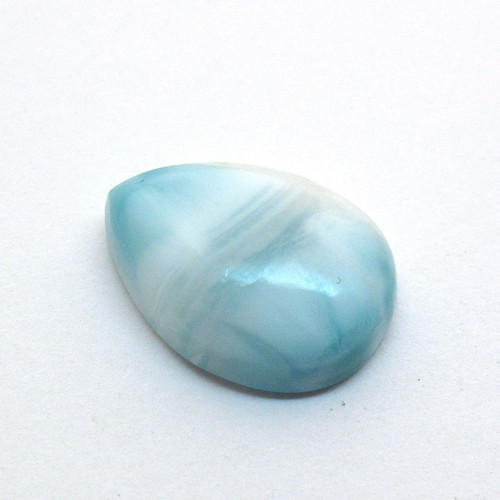 Kabošon larimar kapka 17,6mm — foto 1