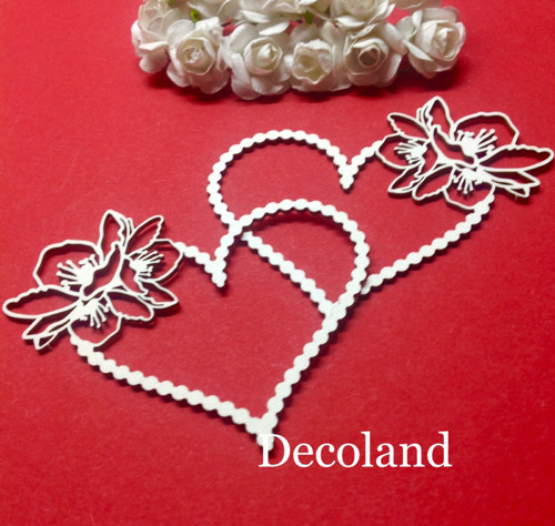 Dekorace Decoland 7 x 6,5 cm,sada 2 ks, chipboard — foto 1