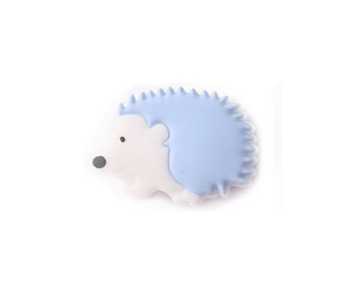Kousátko silikonové JEŽEK 4cm (1ks) - blue