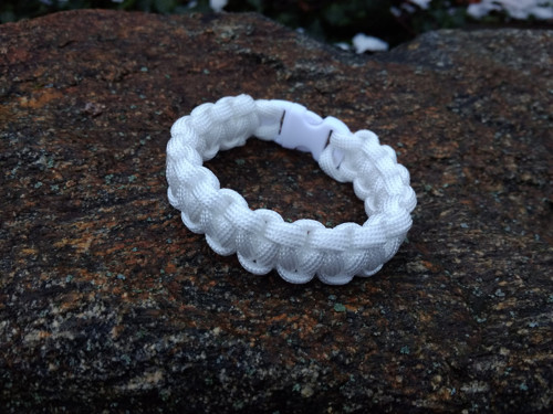 Paracord náramek - bílý
