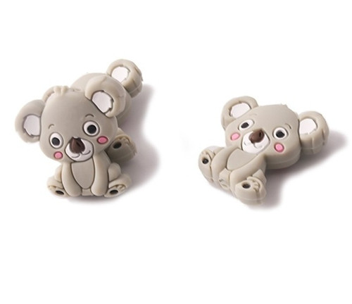 Korálky silikonové KOALA 27mm (1ks) - light grey