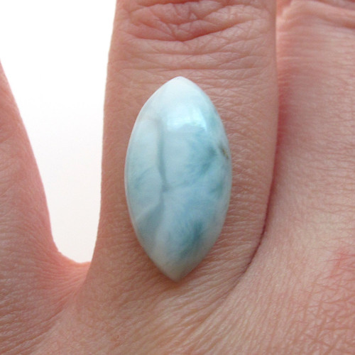 Kabošon larimar slza 19,9mm — foto 1