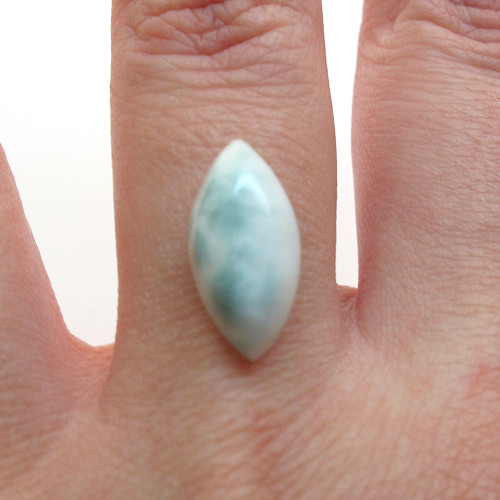 Kabošon larimar slza 16,2mm — foto 1