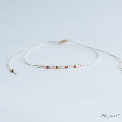 Zlatobéžový náramek SIMPLE BRACELET