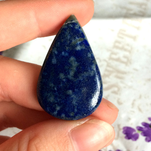 Lapis Lazuli kabošon slza (LL002/ 35x22x4mm)