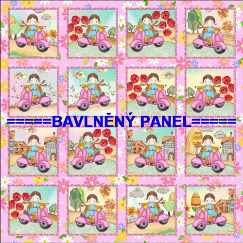 Bavlněný panel /i na pexeso/ 35 x 35 cm