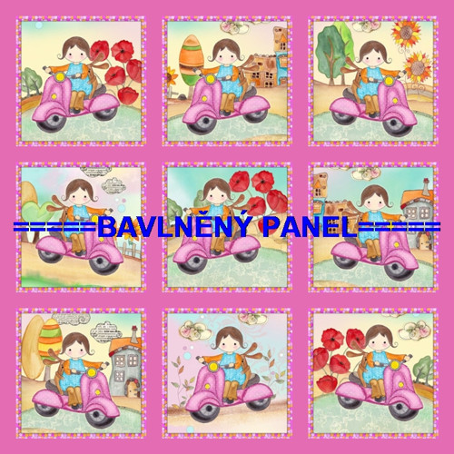 Bavlněný panel /i na pexeso/ 35 x 35 cm