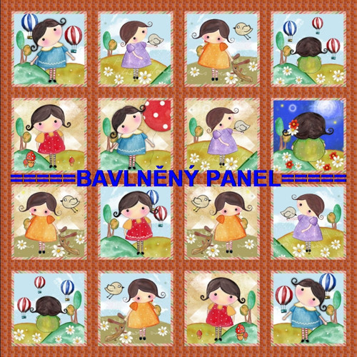 Bavlněný panel /i na pexeso/ 35 x 35 cm