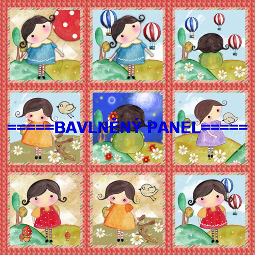 Bavlněný panel /i na pexeso/ 35 x 35 cm