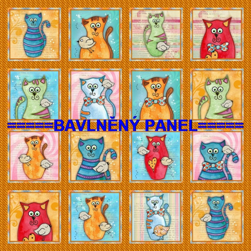 Bavlněný panel /i na pexeso/ 35 x 35 cm