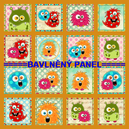 Bavlněný panel /i na pexeso/ 35 x 35 cm