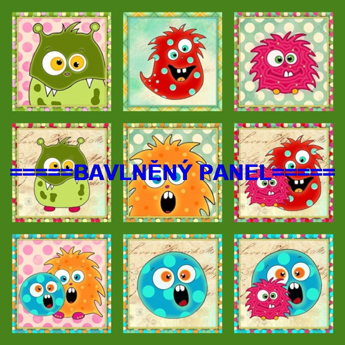 Bavlněný panel /i na pexeso/ 35 x 35 cm