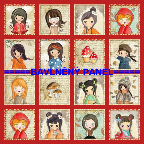 Bavlněný panel /i na pexeso/ 35 x 35 cm