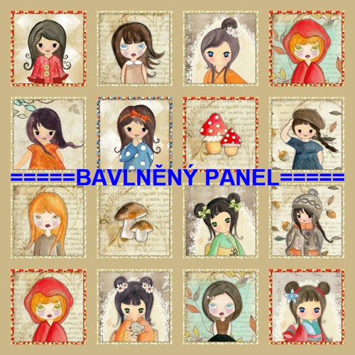 Bavlněný panel /i na pexeso/ 35 x 35 cm
