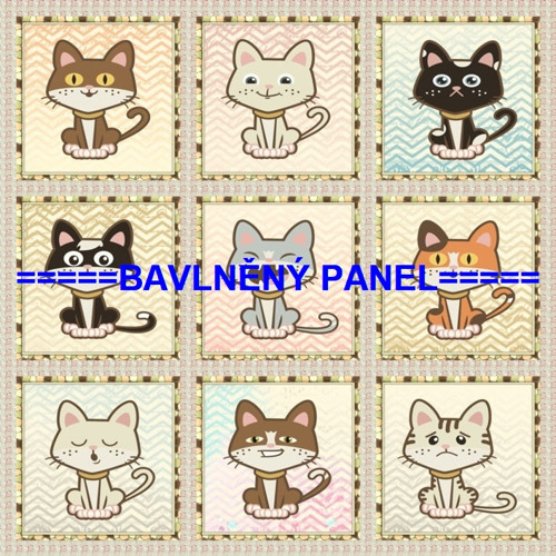 Bavlněný panel /i na pexeso/ 35 x 35 cm