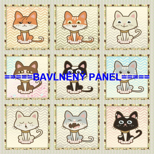 Bavlněný panel /i na pexeso/ 35 x 35 cm