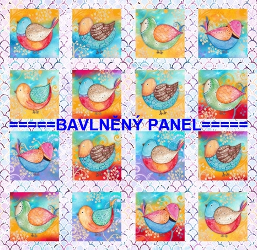 Bavlněný panel /i na pexeso/ 35 x 35 cm