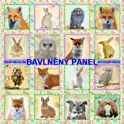 Bavlněný panel /i na pexeso/ 35 x 35 cm