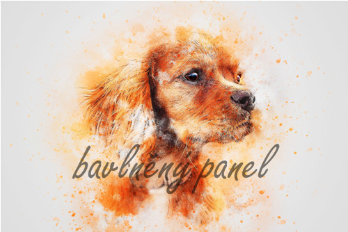 Bavlněný panel Akvarel 160