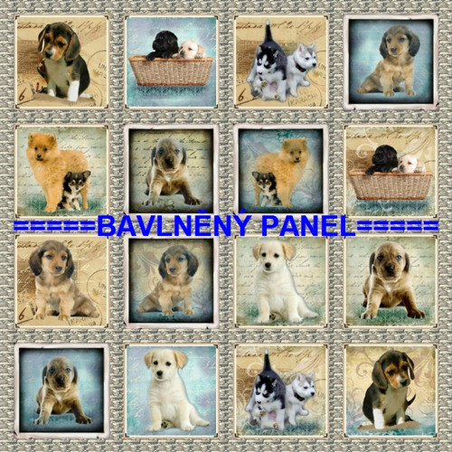 Bavlněný panel /i na pexeso/ 35 x 35 cm