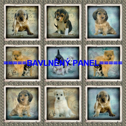 Bavlněný panel /i na pexeso/ 35 x 35 cm