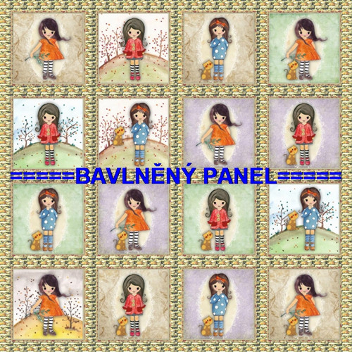 Bavlněný panel /i na pexeso/ 35 x 35 cm
