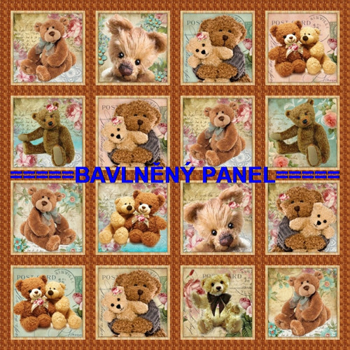 Bavlněný panel /i na pexeso/ 35 x 35 cm