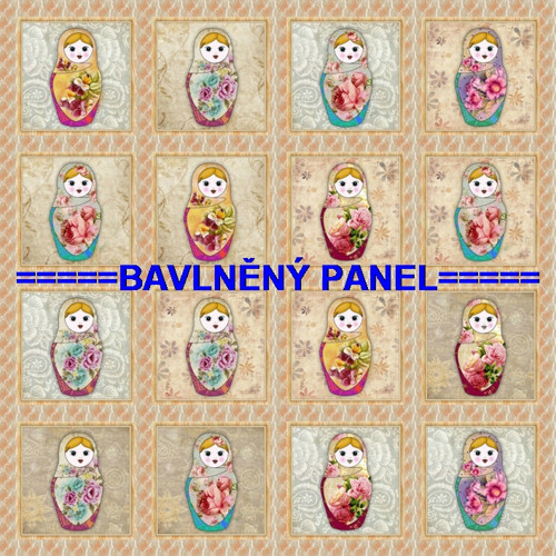 Bavlněný panel /i na pexeso/ 35 x 35 cm — foto 1