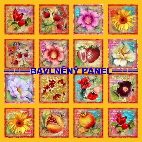 Bavlněný panel /i na pexeso/ 35 x 35 cm
