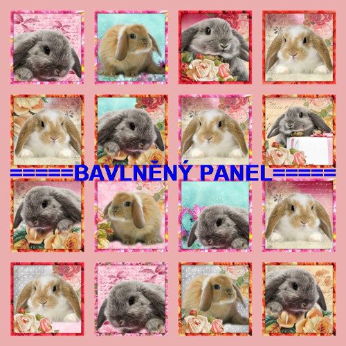 Bavlněný panel /i na pexeso/ 35 x 35 cm