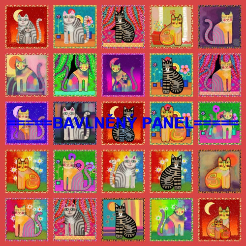 Bavlněný panel /i na pexeso/ 35 x 35 cm