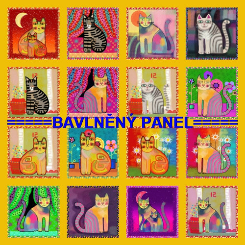 Bavlněný panel /i na pexeso/ 35 x 35 cm
